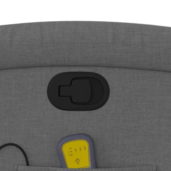 sötétszürke szövet dönthető masszázsfotel