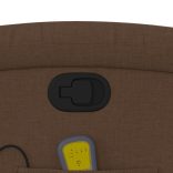 barna szövet dönthető masszázsfotel