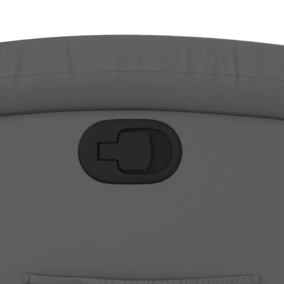 szürke műbőr dönthető fotel