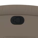 kávészínű műbőr dönthető fotel