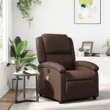 barna műbőr dönthető masszázsfotel