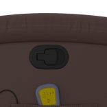 barna műbőr dönthető masszázsfotel