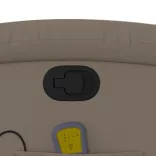 kávészínű műbőr dönthető masszázsfotel