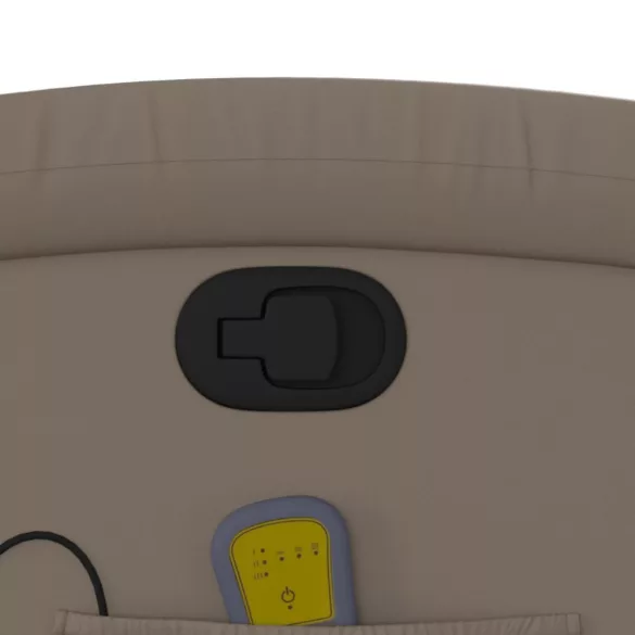 kávészínű műbőr dönthető masszázsfotel