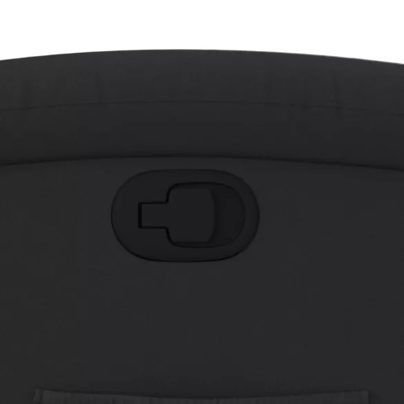 fekete, valódi bőr relaxfotel