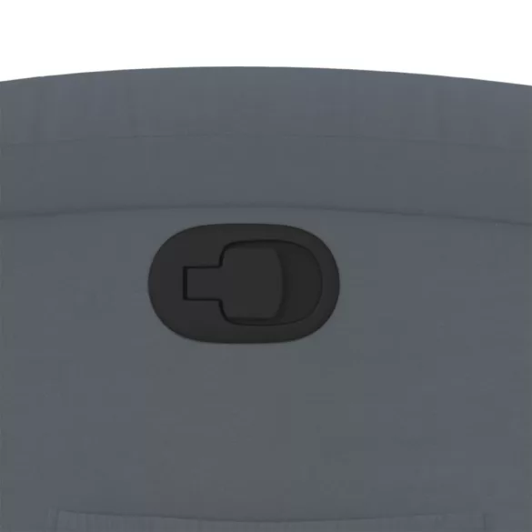 sötétszürke bársony dönthető fotel