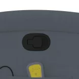 sötétszürke bársony dönthető masszázsfotel