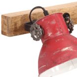 kopott piros fali lámpa 25 W 90x25 cm E27