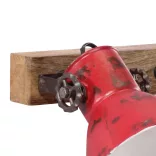 kopott piros fali lámpa 25 W 65 x 25 cm E27