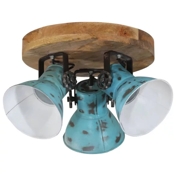 kopott kék mennyezeti lámpa 25 W 35x35x25 cm E27