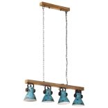 kopott kék fali lámpa 25 W 90x24x111 cm E27