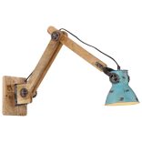 kopott kék fali lámpa 25 W 96 x 15 x 20 cm E27