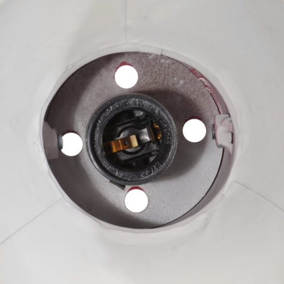 kopott piros fali lámpa 25 W 96x15x20 cm E27