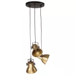 antik sárgaréz függőlámpa 25 W 30 x 30 x 100 cm E27