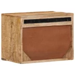 tömör mangófa falra szerelhető éjjeliszekrény 40x30x25 cm