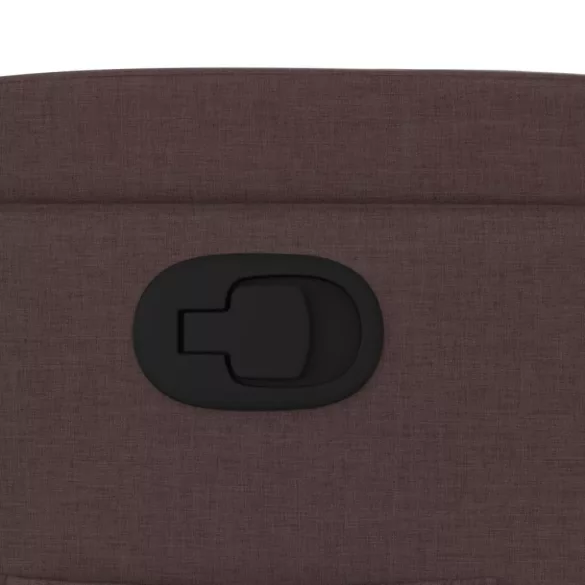 sötétbarna szövet dönthető fotel