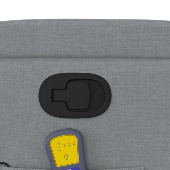 világosszürke szövet dönthető masszázsfotel