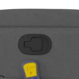 sötétszürke szövet dönthető masszázsfotel