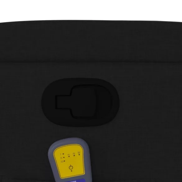 fekete szövet dönthető masszázsfotel