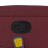 bordó dönthető szövet masszázsfotel