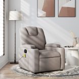 tópszínű szövet dönthető masszázsfotel