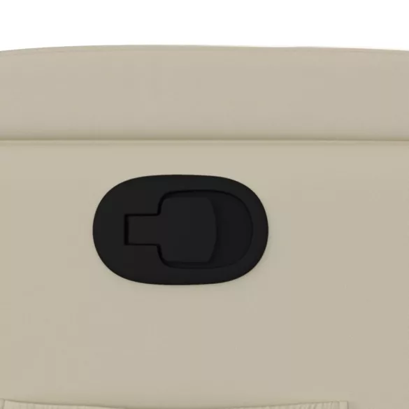 krémszínű műbőr dönthető fotel