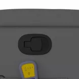 szürke műbőr dönthető masszázsfotel