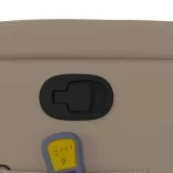 kávészínű műbőr dönthető masszázsfotel