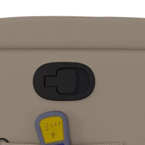 kávészínű műbőr dönthető masszázsfotel