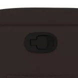 sötétbarna szövet dönthető fotel