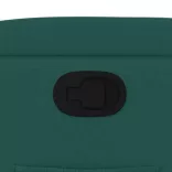 sötétzöld szövet dönthető fotel