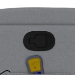 világosszürke szövet dönthető masszázsfotel