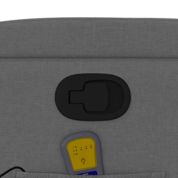 sötétszürke szövet dönthető masszázsfotel