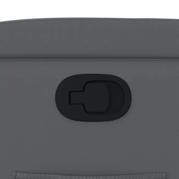 szürke műbőr dönthető fotel