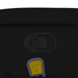 fekete műbőr dönthető masszázsfotel