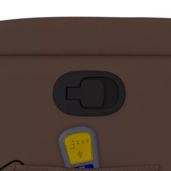 barna műbőr dönthető masszázsfotel