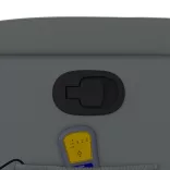 szürke műbőr dönthető masszázsfotel