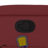 bordó műbőr dönthető masszázsfotel