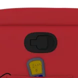 piros műbőr dönthető masszázsfotel