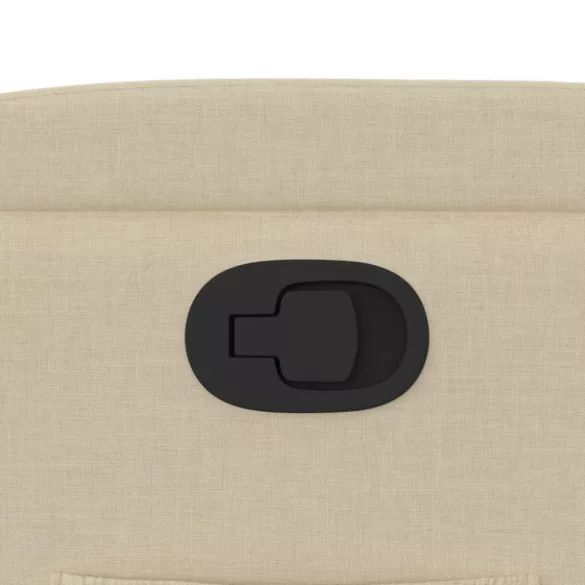 krémszínű szövet dönthető fotel