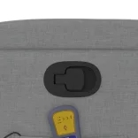 világosszürke szövet dönthető masszázsfotel