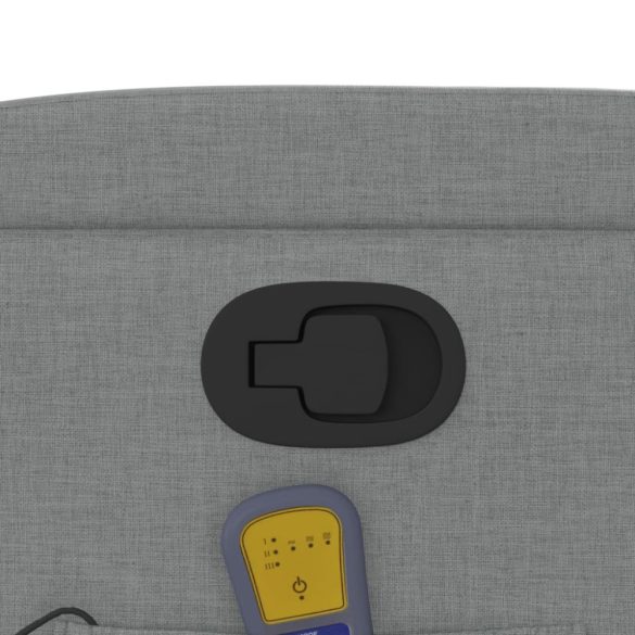 világosszürke szövet dönthető masszázsfotel