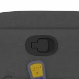 sötétszürke szövet dönthető masszázsfotel