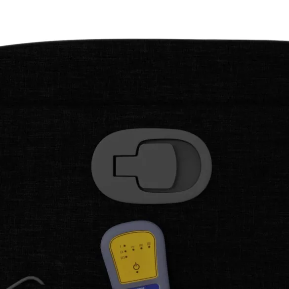 fekete szövet dönthető masszázsfotel