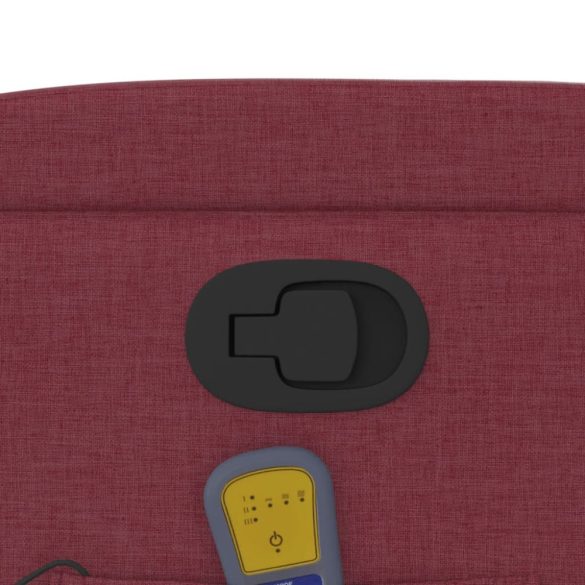 bordó dönthető szövet masszázsfotel