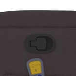 sötétbarna szövet dönthető masszázsfotel