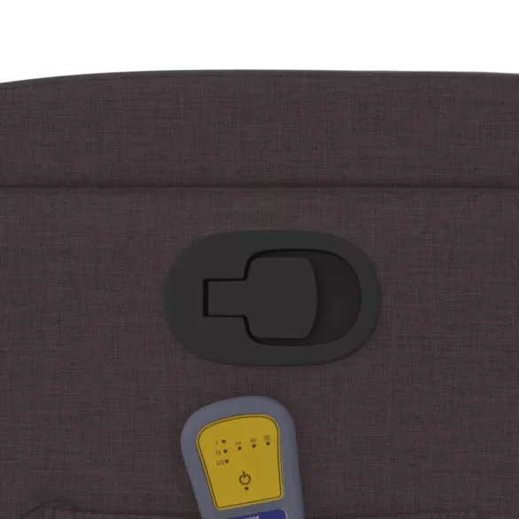 sötétbarna szövet dönthető masszázsfotel