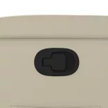 krémszínű műbőr dönthető fotel