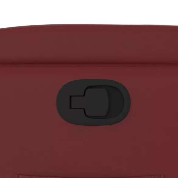 bordó műbőr dönthető fotel