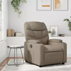 kávészínű műbőr dönthető fotel